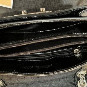 Michael Kors Rockstud Bag in Black and Silver Hardware Crossbody or Shoulder